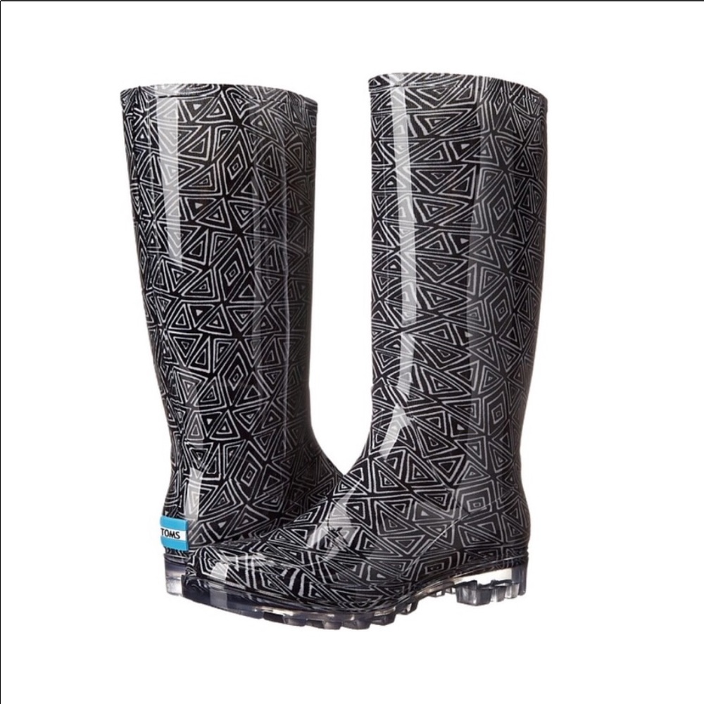 ❤️ Toms Waterproof Rain Boots Size W9 - Picture 2 of 9